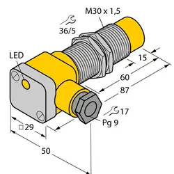 Индуктивный датчик TURCK NI20U-EG30SK-AN6X