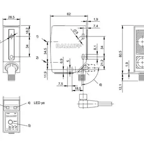 Оптический датчик Balluff BOS 50K-PU-RD11-S4