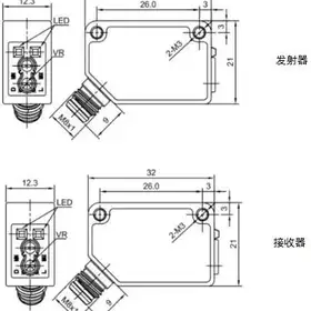 Оптический датчик LANBAO PSF-TM10DNB-E1