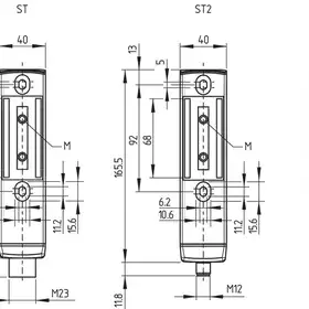 Дверной выключатель безопасности Schmersal MZM100BST2-1P2PW2REM-A