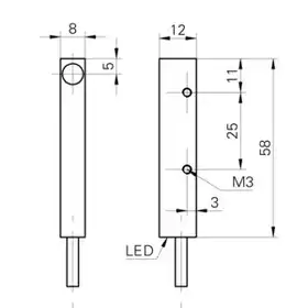 Оптический датчик Baumer FZDM 08P1001