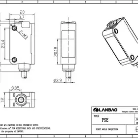 Оптический датчик LANBAO PSE-PM3DNBR