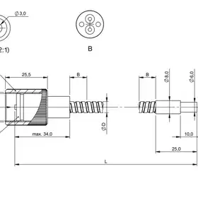 Оптоволоконный кабель Balluff BFO 18V-XAC-MZG-30-0,5
