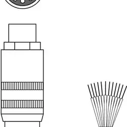 Разъем с кабелем Leuze Electronic CB-LDH-25000-12GF