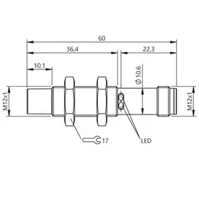 Емкостной датчик уровня Balluff BCS M12K4D2-PIM80G-S04G