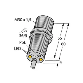 Индуктивный датчик TURCK DBI10U-M30-AP4X2