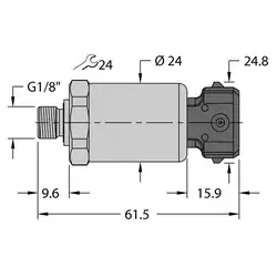 Датчик давления TURCK PT600R-2113-I2-AMP3J1