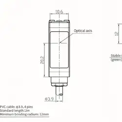 Оптический датчик LANBAO PSE-TM10DR