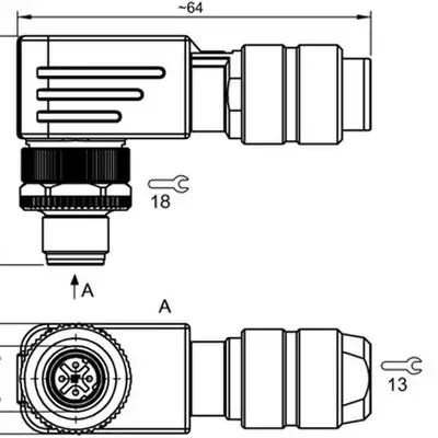 Разъем Balluff BCC M484-0000-2D-000-51X475-000