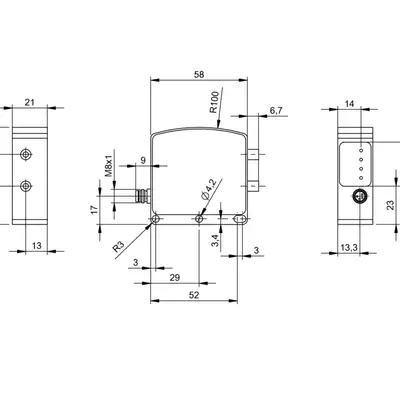 Датчик цвета Balluff BFS 33M-GSI-F01-S75