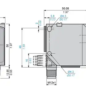 Оптический датчик расстояния Telemecanique XUK9TAH2MM12