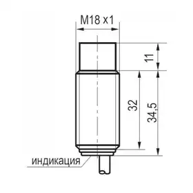 Индуктивный датчик ТЕКО ISN F4A-31P-8F-L