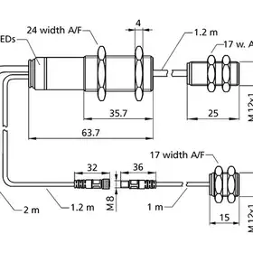 Датчик двойного листа Microsonic dbk+4/M12/3CDD/M18 E+S