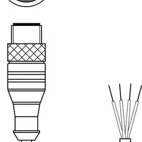 Разъем с кабелем Leuze Electronic KS ET-M12-4A-P7-150