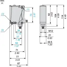 Оптический датчик Telemecanique XUX9ANANM12