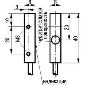 Индуктивный датчик ТЕКО ISB I02B-32P-2-L