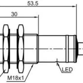 Оптический датчик LANBAO PR18G-DM3DNC