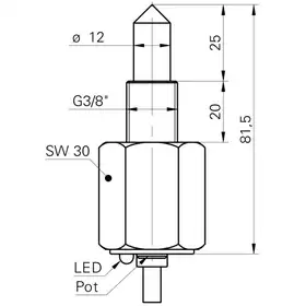 Оптический датчик уровня Baumer FFAK 17PTD1002/L