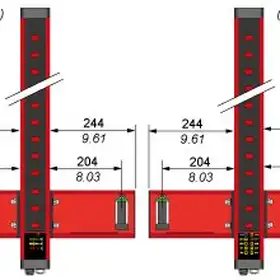 Cветовой барьер безопасности Telemecanique XUSZAMT2XT