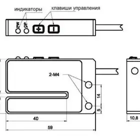 Оптический щелевой датчик этикетки NEFTIM MR-260PC