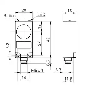 Индуктивный датчик расстояния Baumer IWFK 20Z8704/S35A