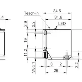 Датчик кромки и ширины Baumer OBDM 12N6940/S35A
