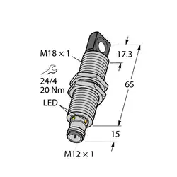 Ультразвуковой датчик TURCK RU40U-M18MS-UP8X2-H1151