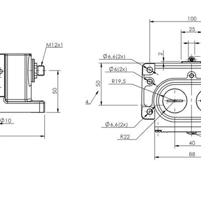 Блочный выключатель Balluff BNS 819-D02-R12-100-10-FD-S80R