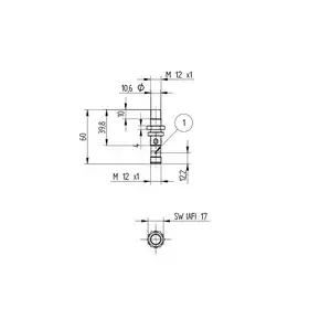 Индуктивный датчик Wenglor I12A002