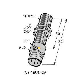 Индуктивный датчик TURCK BI5U-G18-ADZ30X2-B1331