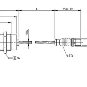 Индуктивный датчик Balluff BES M30N1-PSC10B-GT05-T