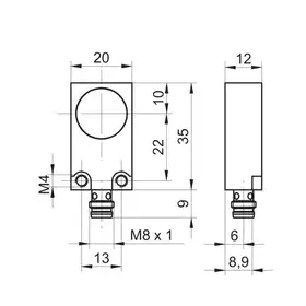 Индуктивный датчик расстояния Baumer IWFM 20U9501/S35
