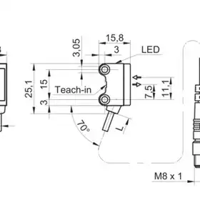 Оптический датчик Baumer O200.ZR-PV1T.72NV/E026