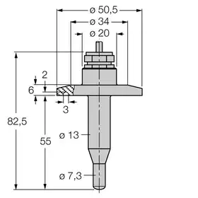 Датчик потока TURCK FCS-50A4-NA/D014