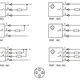 Индуктивный датчик LANBAO LE80XZSN50DPRW2-E2