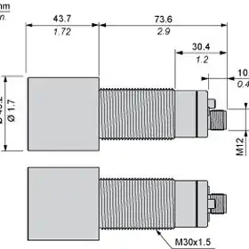 Ультразвуковой датчик расстояния Telemecanique XXS30P8PPM12