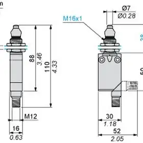 Kонцевой выключатель Telemecanique XCMD21G1C12