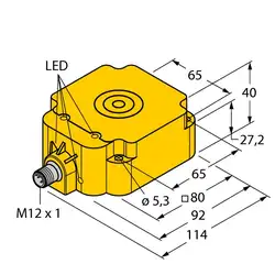 Индуктивный датчик TURCK NI75U-Q80-AP6X2-H1141