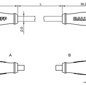 Соединительный кабель Balluff BCC M425-M423-3A-300-VX8334-015