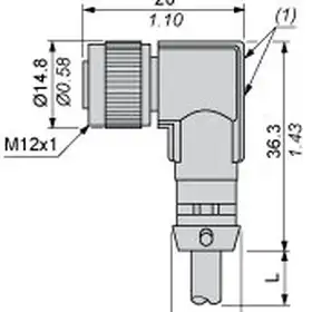 Разъем с кабелем Telemecanique XZCPV1340L10