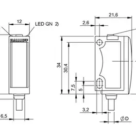 Оптический датчик Balluff BOS 6K-NU-PT10-02