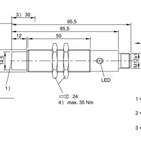 RFID головка чтения/записи Balluff BIS M-304-001-S115