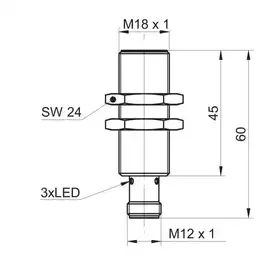 Индуктивный датчик Baumer IR18.P10S-F60.PO1Z.7CO/Z001_E009