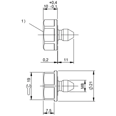 Транспондер RFID Balluff BIS M-143-02/A-M8-SA2