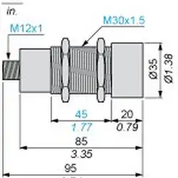 Ультразвуковой датчик Telemecanique XX230A20PA00M12