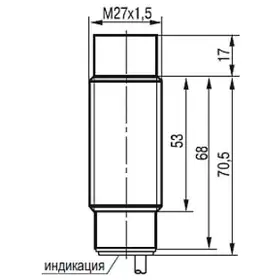 Индуктивный датчик ТЕКО ISN E71A-11-14-LZ