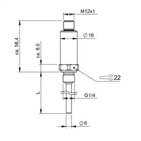 Датчик температуры Balluff BFT 6050-DX002-A06A1A-S4