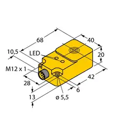 Индуктивный датчик TURCK BI20-Q20-AP45X2LD-H1141