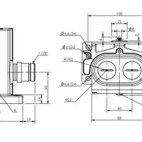 Блочный выключатель Balluff BNS 813-D06-R12-100-10-01-FD-S90R
