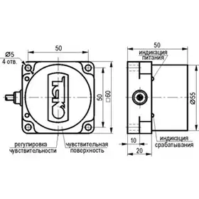 Индуктивный датчик ТЕКО ISN I81P5-32P-R35-LZ